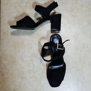 Calvin Kelin Charmaine Black Sandal Heel